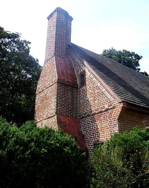View of South Chimney of House